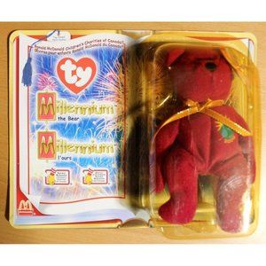 TY McDonalds Teenie Beanie Baby Mini Millennium the Bear 2000